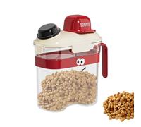 Conteneur de stockage pour aliments - 26 x 13 x 27 cm Bin d'aliments hermétiquement, portier de croquettes, distributeur de nourriture, porte-bouteilles de grande capacité