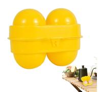 Conteneur de support d'oeuf | 4,02 pouces PP Support de porteur d'œufs | Boîte de rangement de protection antichoc avec 2 girds | Boîte de rangement de cuisine portable avec dis