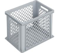 Lockweiler Conteneur de transport gerbable L400xl300xH320mm gris PP poignée traversante par Quantité:1