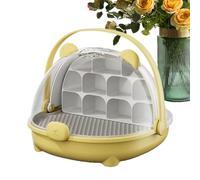 Conteneur de Transport par Soie, boîte d'alimentation des Reptiles,Boîte d'alimentation Transparente Portable avec poignée - Accueil pour Animaux de Compagnie Observer Habitat Cage pour et