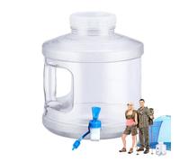 Conteneur d'eau - Jerrican d'eau potable de 7,5 litres de capacité avec poignée | Distributeur avec robinet, pour randonnée, patio, barbecue, feu de camp, voyage, jardin