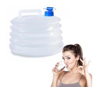 Conteneur d'eau Pliable - Cube de Stockage d'eau Pliable avec Robinet, Porte-Eau Portable de qualité Aliment approvisionnement en Eau d'urgence, Porte-Eau réutilisable léger