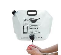 Conteneur d'eau pliable - de stockage d'eau pliable de 8 litres, grande capacité anti-fuite | Conteneur d'eau pour camping, fourchette portable pour extérieur, Gra