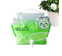 Conteneur D'eau Pour Camping - Bouteille Portable De Stockage D'eau De 8 Litres, Conception Avec Poignée Bec | Étui D'eau Pliable Réutilisable, Equizzat