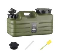Conteneur d'eau : réservoir d'eau PE avec robinet | Conteneur de réservoir à chevrons 5 l | robinet extérieur attaché avec robinet | distributeur de boissons et de bière pour marcher, voyager en Fam