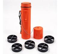 Conteneur d'électrode en plastique robuste de 360 mm de long avec joint sec | Bouchon à vis avec joint torique, joint hermétique, protection, longueur de 360 mm, empêche les dommages de la rouille