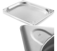 Conteneur en acier Kitchen Line GN 1/2, hauteur 40 mm - Hendi 806319