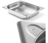 Conteneur en acier Kitchen Line GN 1/2, hauteur 65 mm - Hendi 806326