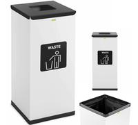 Conteneur en acier pour le tri des déchets, 30,5 x 30,5 x 70 cm, 60 litres.