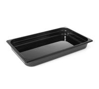 Conteneur en polycarbonate noir GN 1/1 hauteur 65 mm - Hendi 862209