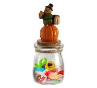 Conteneur en verre pour aliments Candy Glass - Boîte à bonbons décorative d'Halloween, boîte de rangement transparente pour sandwich et boîte en verre douce et élégante pour la d