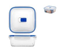 Conteneur En Verre Pure Box Carré 1,22 Litres H7674 Bleu ARC