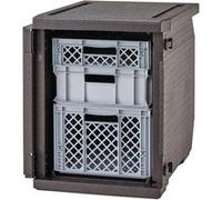 Conteneur EPP à chargement frontal 600 x 400 mm sans glissières 155 litres Cambro Noir G
