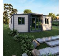 Conteneur extensible pliable de 6,1/9/12,2 m - Double étanche, idéal pour la maison de vacances au Royaume-Uni, le bureau, la grand-mère plate