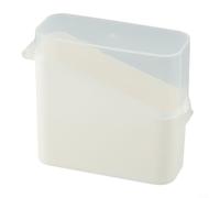 Conteneur Fromage 2PCS Plastique PP Lavable | Couvercle rabattable, garde tranches intactes, pour idéal sandwich burger, design pour compact, épuré