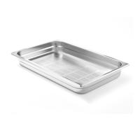 Hendi Bac Gastronorme GN 1/1 côtés/fond perforés empilable inox 18/10 21L 150 mm -40°/300°C