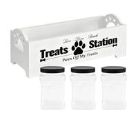 Conteneur Hermétique Pour Friandises Pour Chien | 3 Pièces Boîte De Stockage Avec Organisateur,Bocal À Friandises Pour Chien Et Conteneur Pour Animaux | Pour Garde-Manger Appartement Intérieur Cuisine