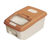 Conteneur hermétique pour riz, boîte de rangement de riz, distributeur anti-humidité avec couvercle et roulettes pour céréales, farine, café, biscuits, pâtes, avoine, bonbons et stockage