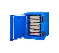 VEVOR Conteneur isotherme pour bac gastronorme 90 L – empilable, chargement frontal – Bleu