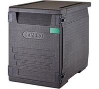 Conteneur isotherme EPP à chargement frontal avec 9 glissières 126 litres Cambro Noir