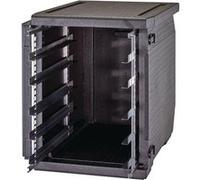 Conteneur isotherme EPP à chargement frontal avec glissières ajustables 155 litres Cambro Noir G