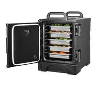 VEVOR Conteneur Isotherme pour Bac Gastronorme Empilable 75 L Cantine Noir