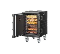 Conteneur Isotherme pour Bac Gastronorme 90 L, Boîte de Transport Alimentaire Empilable, Chargement Frontal, avec Boucle