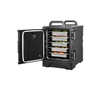 VEVOR Conteneur isotherme pour bac Gastronorme 75L avec boucle poignées et roulettes porte-plateaux
