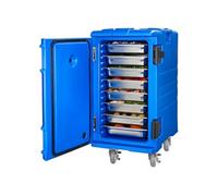 Conteneur Isotherme Pour Bac Gastronorme Empilable Avec Porte-plateaux 120L Bleu