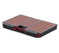 Conteneur KTG60406B : collectif avec caisses noires plates 577 x 390 x 60 mm ...
