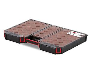 Conteneur KTGC60406B : collectif avec caisses noires plates 577 x 390 x 60 mm...