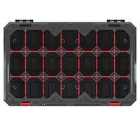 Conteneur KTI6040S-CG6U : collectif avec cloisons noires 598 x 390 x 110 mm...