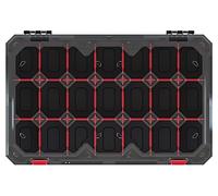 Conteneur KTI6040S-CG6U : collectif avec cloisons noires 598 x 390 x 110 mm C...