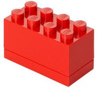Room Copenhagen Boîte de rangement LEGO Mini 8 plots empilable plastique Rouge