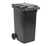 Vepa Bins VB 240000 Poubelle 240 l roulettes extérieur polyéthylène haute densité noir
