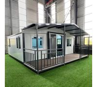 Conteneur modulaire pliable extensible de 6,1 m et 12,2 m | Fournit des zones dédiées pour dormir, cuisiner, se baigner et se détendre dans un logement efficace