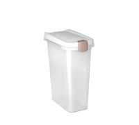Conteneur Petfood 25 Litres Transparent Couvercle Blanc Stefanplast