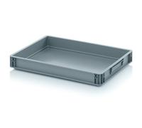 Conteneur Plastique 60x40x7,5 Boîte en Plastique Boîte de Transport Couvercle
