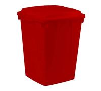 GRAF Collecteur de déchets / poubelles de tri 90 l H600xl485xP510mm PE rouge GRAF Quantité:1