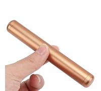 Conteneur Portatif de Cachetage de Porte-Cigarette de Tube de Stockage de Cigarette D'alliage D'aluminium pour Voyager, Format de Poche, Hermétique (Champagne Or)