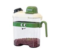 Conteneur pour Nourriture pour Chien - Bac à Friandises Scellé pour Chaton,Bac de Rangement Transparent avec Couvercle Hermétique pour Aliments Farine Riz Céréales,Organisation Garde-Manger Riz