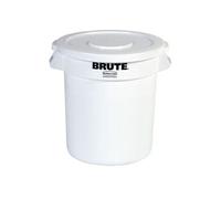 Conteneur professionnel rond blanc 37,9 L Rubbermaid Blanc