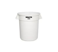 Conteneur professionnel rond Brute Rubbermaid blanc 76 L Blanc