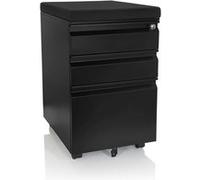 Conteneur roulant COLOR OS Acier noir incl. coussin de siège noir hjh OFFICE Noir G
