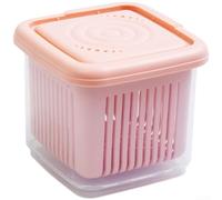 Conteneur Scellé Ail Échalote PP Transparent Fridge(pink)