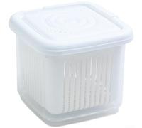 Conteneur Scellé Ail Échalote PP Transparent Fridge(white)