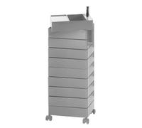 Magis 360° - Conteneur sur roulettes 127 clair gris hauteur tiroir 9,8 cm/ 32x46x127cm