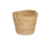 Conteneur tissé à la main Stockage naturel Rural Bohême Intérieur Pot de fleurs Décoration Pot de fleurs Couverture (B, Taille unique)