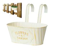 Conteneur 'usine de garde-corps, cuisson du pont Herer Boxes, au-dessus du 'usine de garde-corps | Flocons de disque de terre pour cour de jardin | Pots de décoration pour l