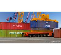 Conteneurs 40 Pieds - 6 Pièces - HO/OO Échelle Kibri 10922